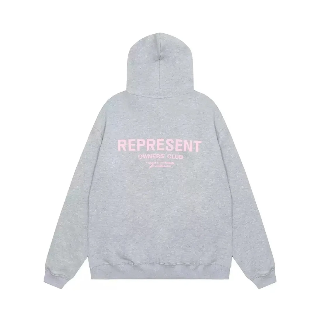 Represent Logo Print Hooded Hoodie — Photo 7