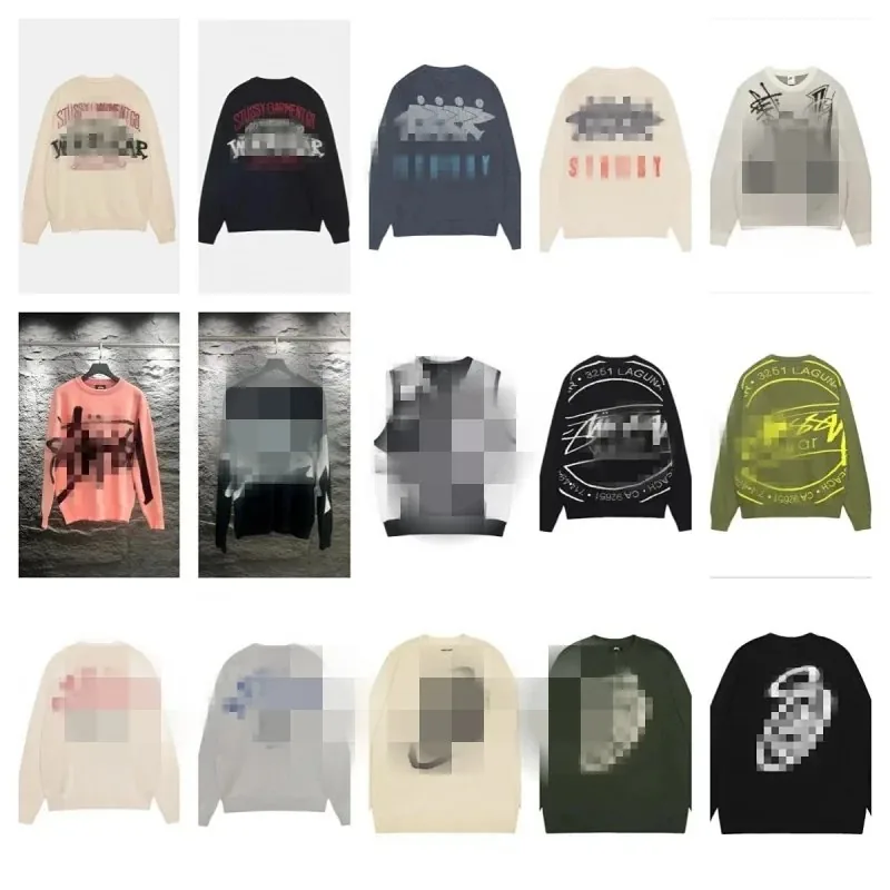 Black Eight Jacquard Crewneck Sweater