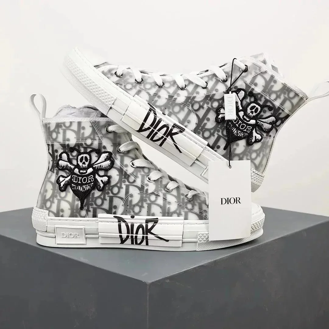 Dior B23 Navy Canvas Shoes — photo 4