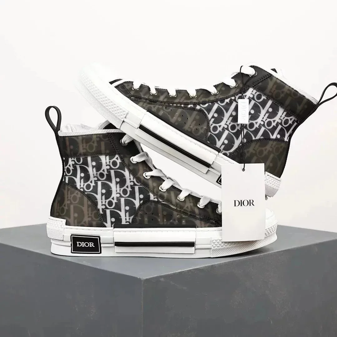 Dior B23 Navy Canvas Shoes — photo 2
