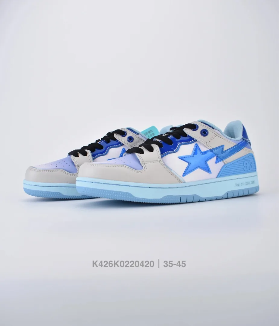 Bape SK8 Sta Purple Suede Meteor Low-Tops — photo 6