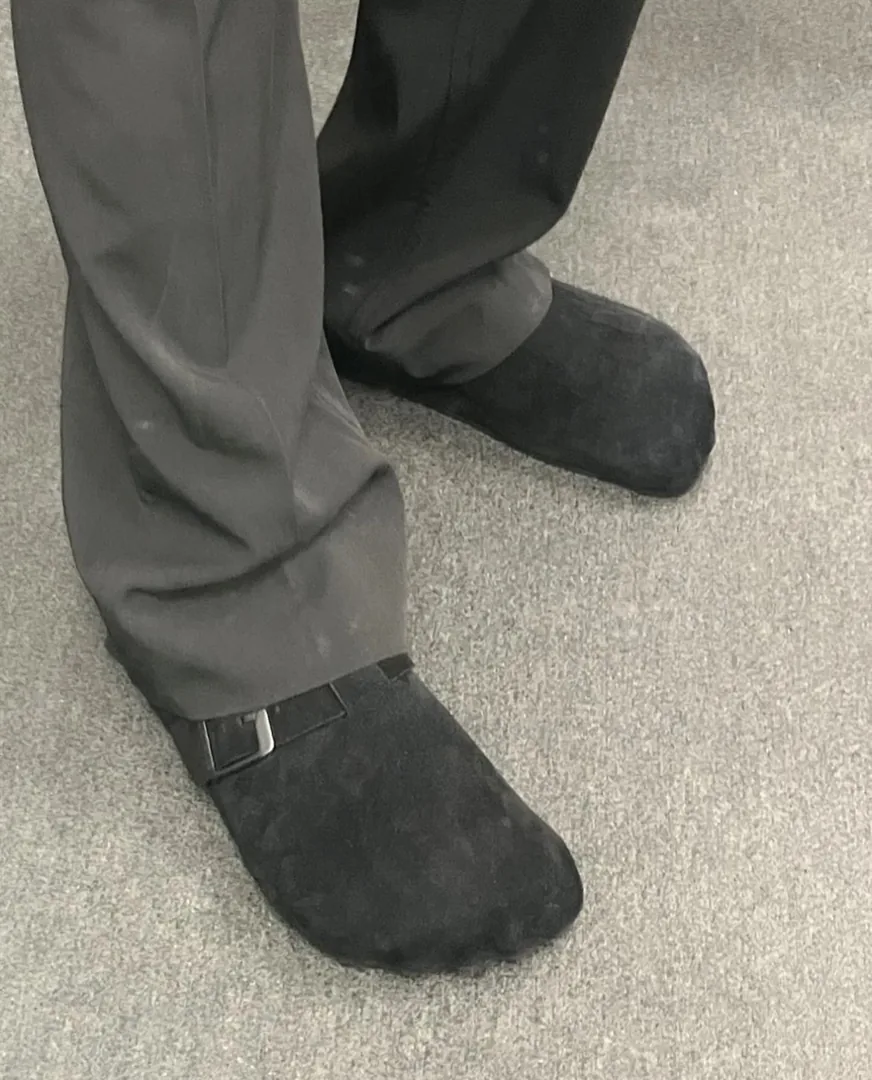 Balenciaga Suede Mule Slides — Photo 2