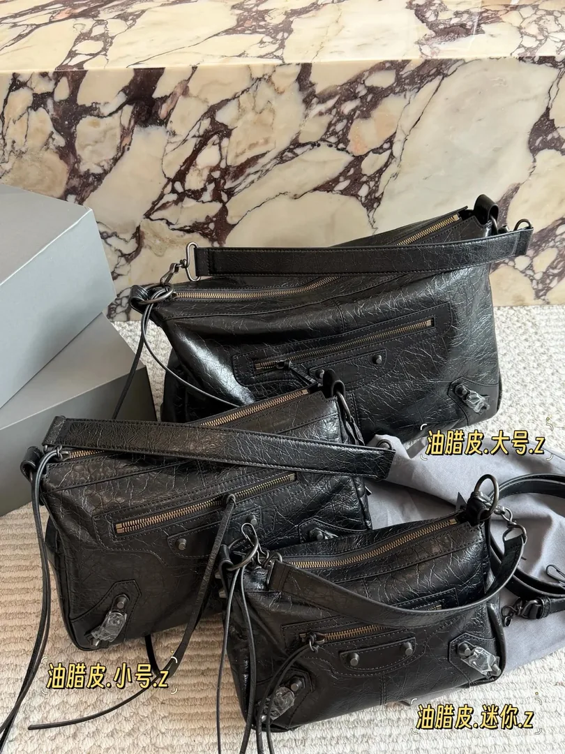 Balenciaga Waxed Leather City Bag