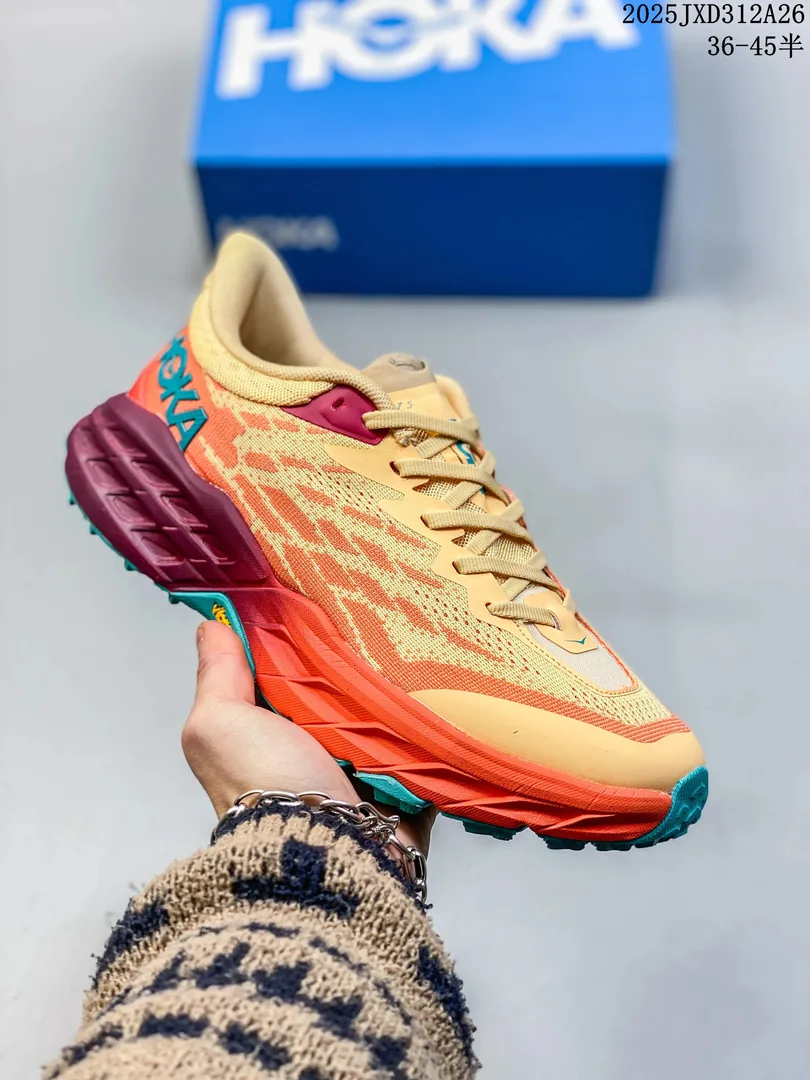 Hoka Speedgoat 5 Black Mesh GOAT Sneakers — QC