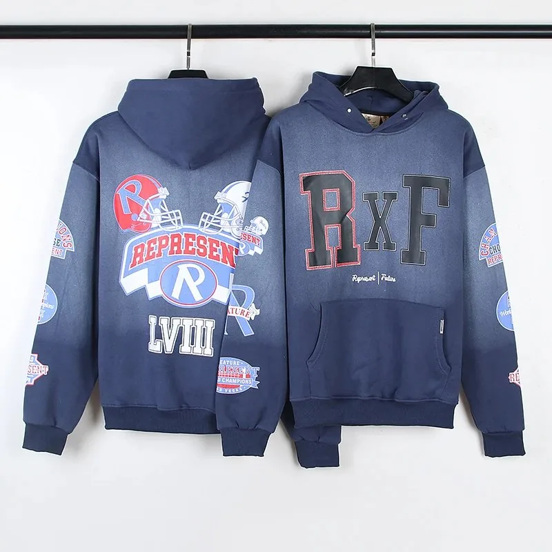 Vintage High Street Racing Hooded Hoodie — Photo 15