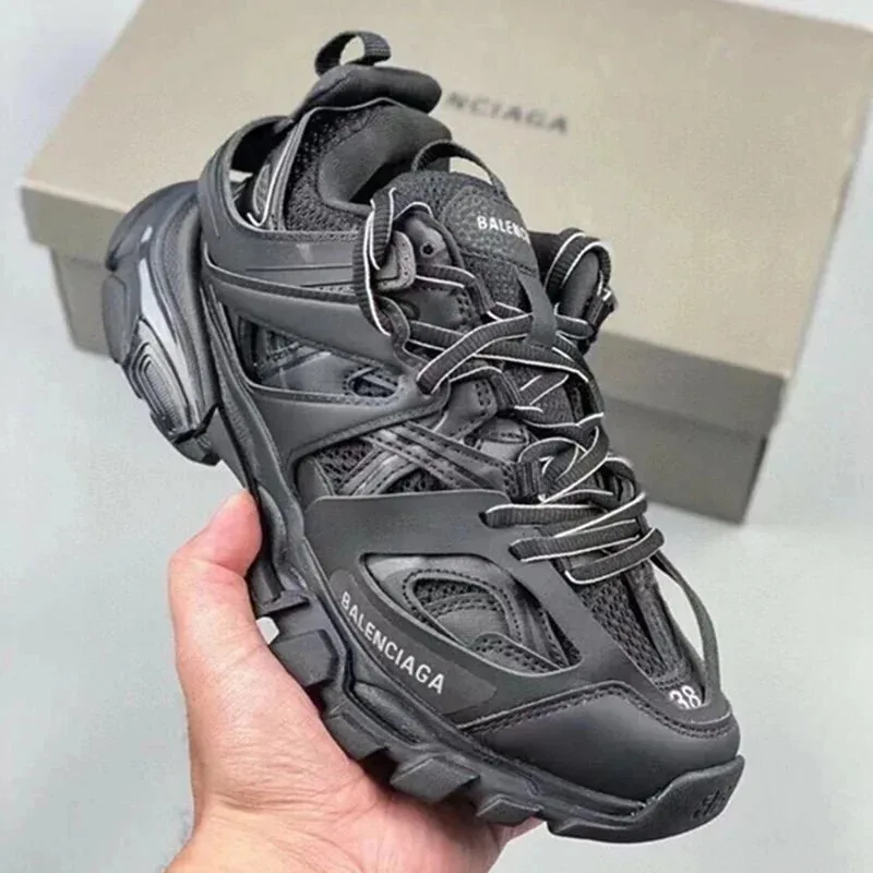 Balenciaga Track Grey Retro Dad Shoes — Photo 7