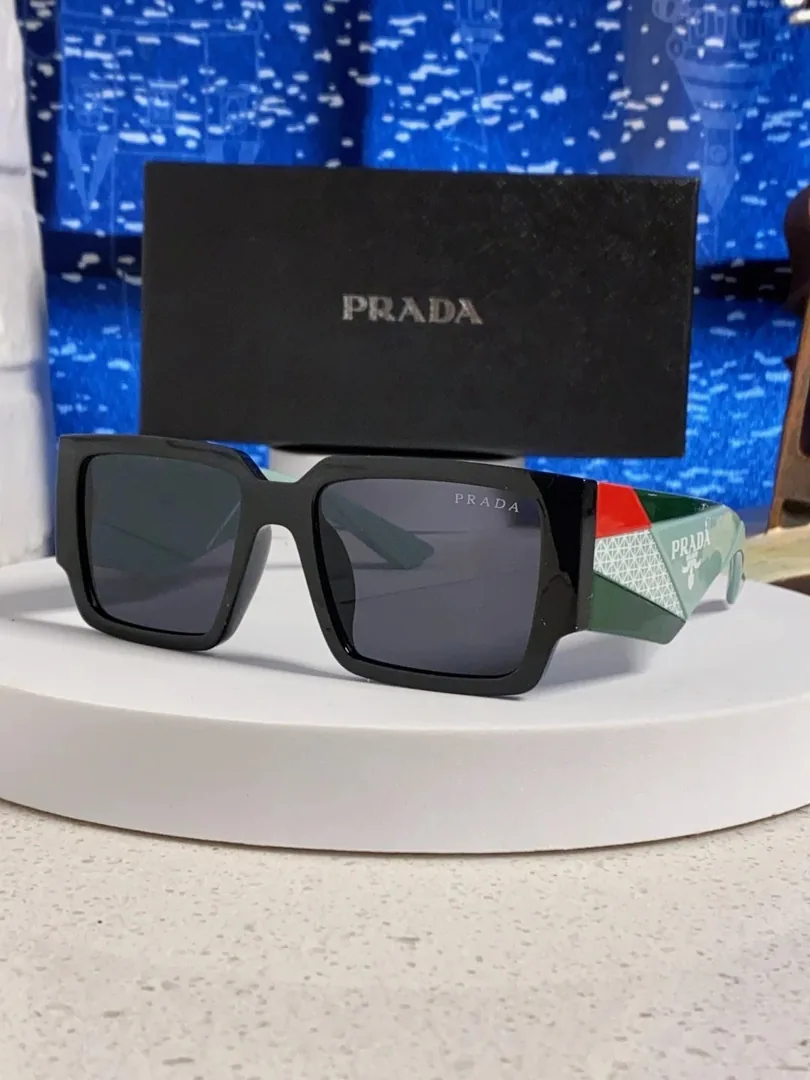 Prada Logo Rectangular Sunglasses — Photo 15