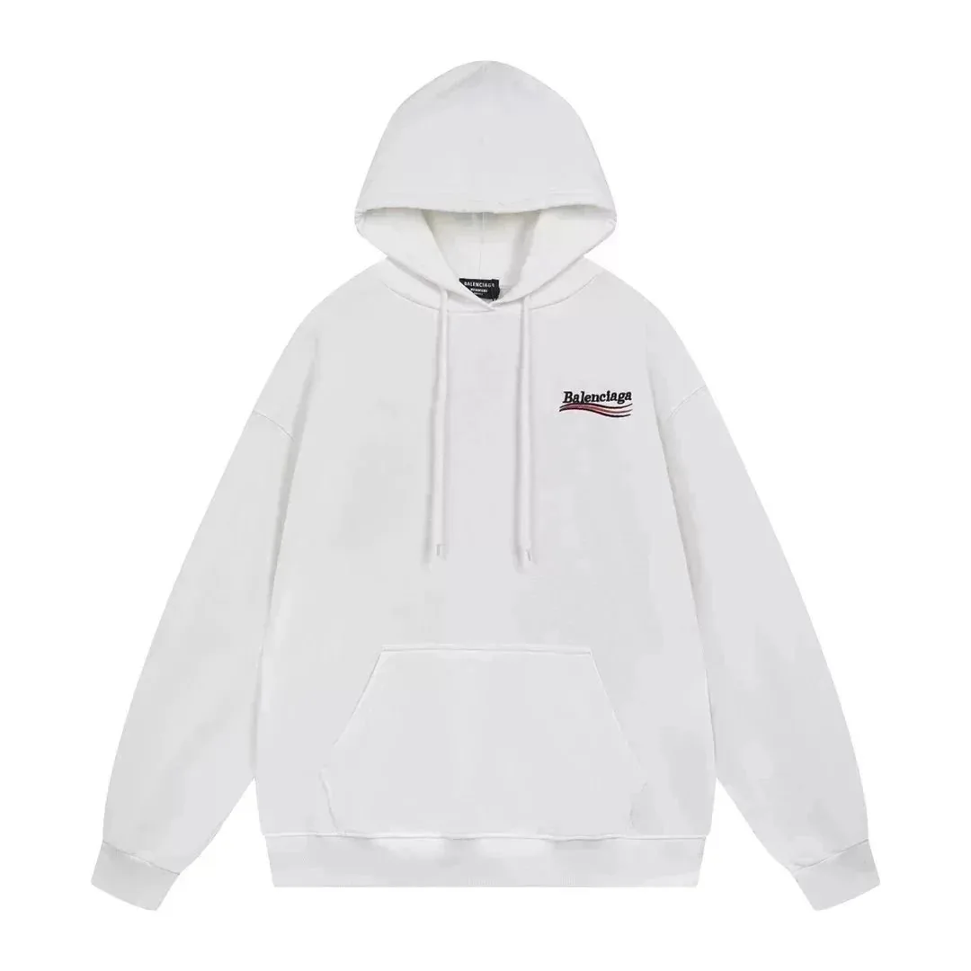 Balenciaga Campaign Logo White Hoodie