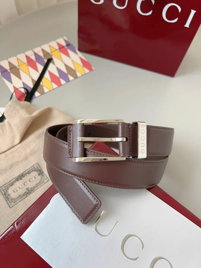 Gucci GG Supreme Double G Buckle Belt — Photo 13