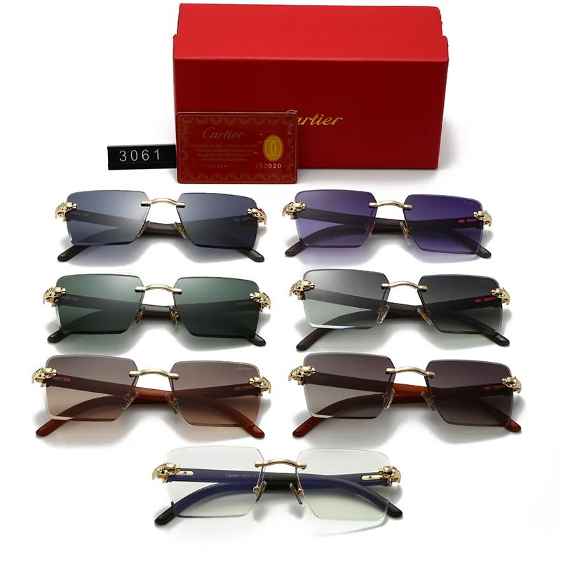 Cartier Panthere Rimless Sunglasses — Photo 3