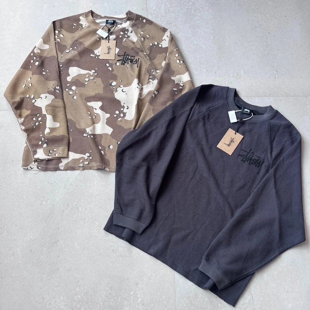 Stussy Camo Waffle Long-Sleeve Tee — QC