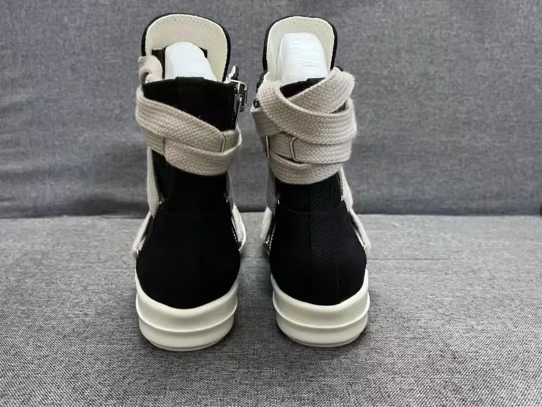 Rick Owens Ramones Black White Street Plain Sneakers — photo 8