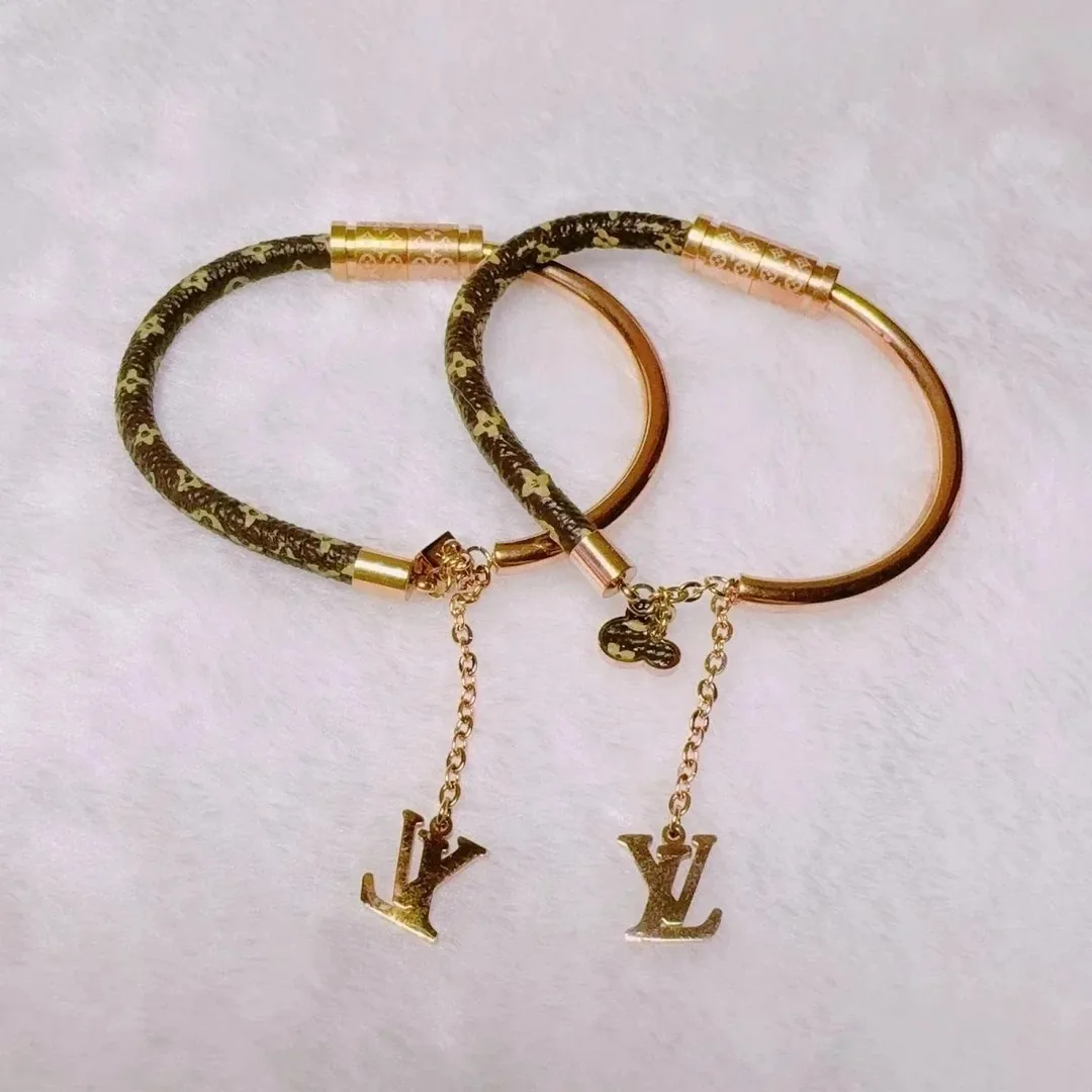 Louis Vuitton Monogram Leather Bracelet