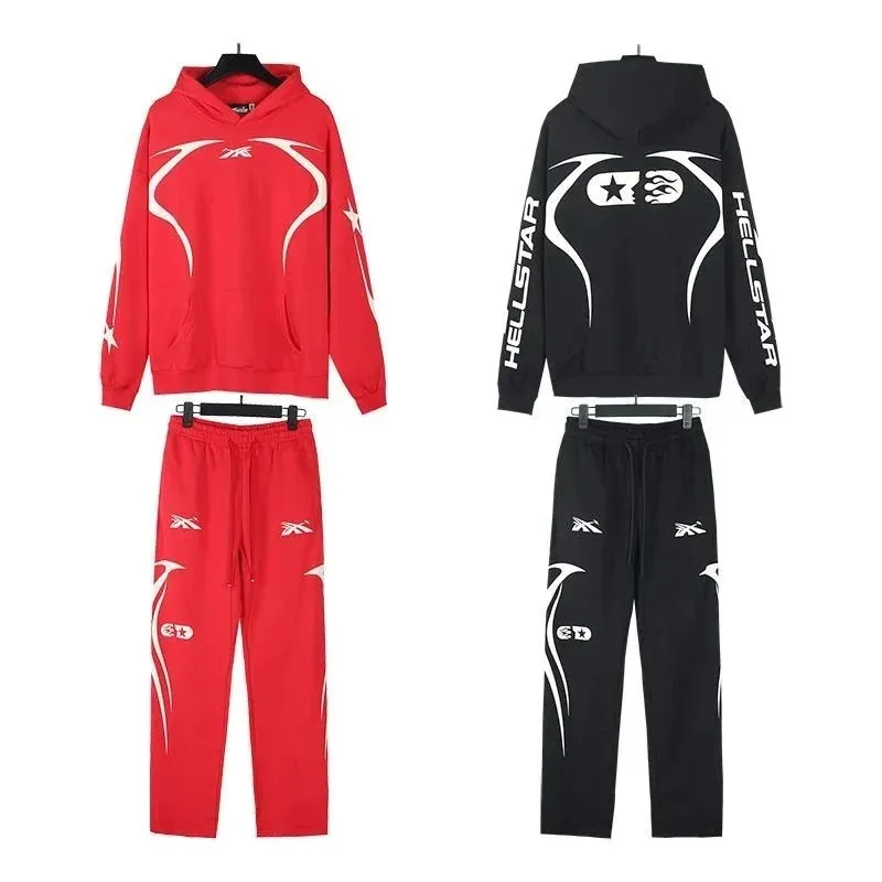 Cotton Hooded Hoodie And Pants Set — Photo 3