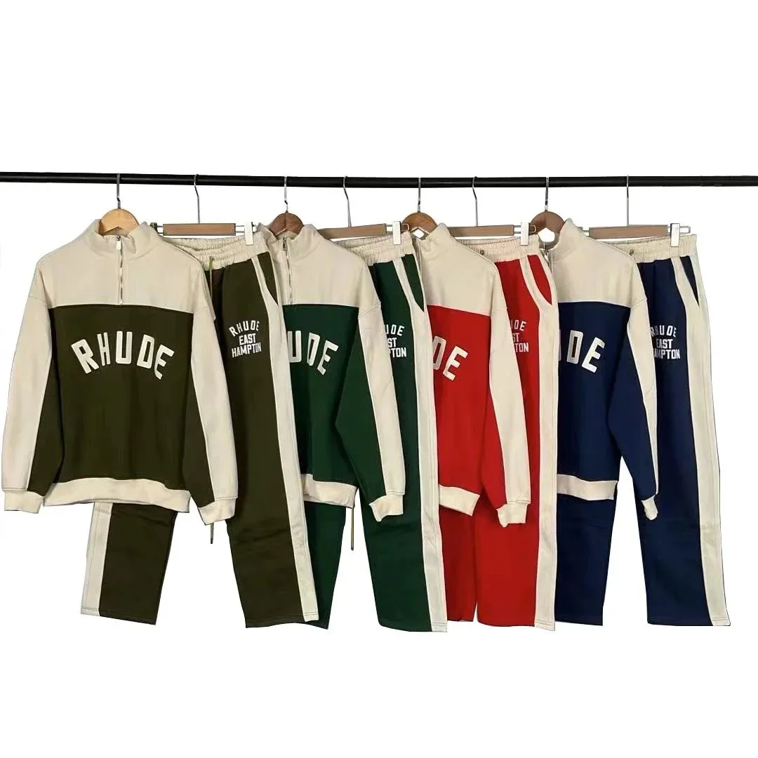 Letter Fleece Sweatpants Set — Photo 4
