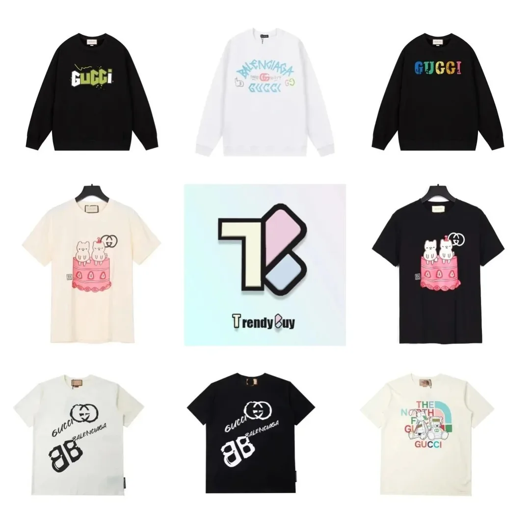 Gucci Logo Print T-Shirt Sweatshirt Collection