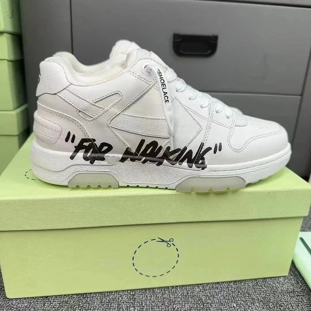 Off-White Out Of Office White Color-Block Platform Sneakers — Photo 12
