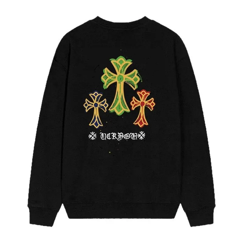 Cross Print Crewneck Sweatshirt — Photo 5