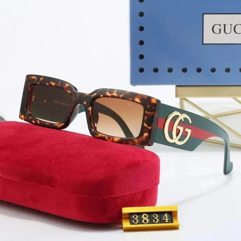 Gucci GG Logo Rectangular Sunglasses — QC