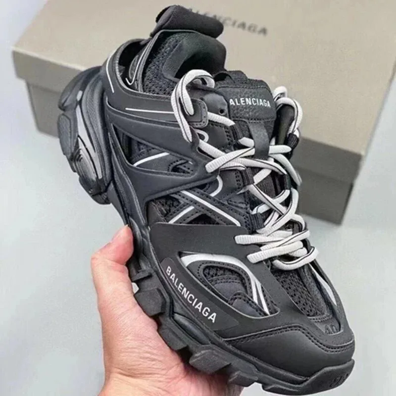 Balenciaga Track Grey Retro Dad Shoes — Photo 9