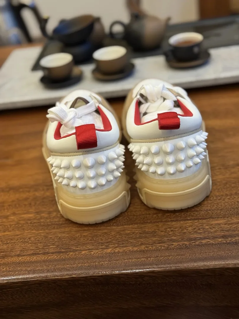 Christian Louboutin Astroloubi Grey High-Top Sneakers — Photo 8
