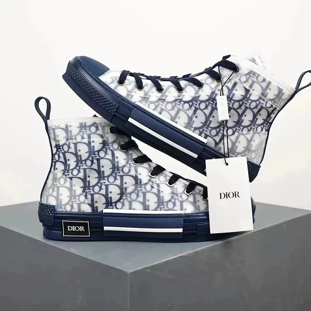 Dior B23 Grey Canvas Shoes — QC
