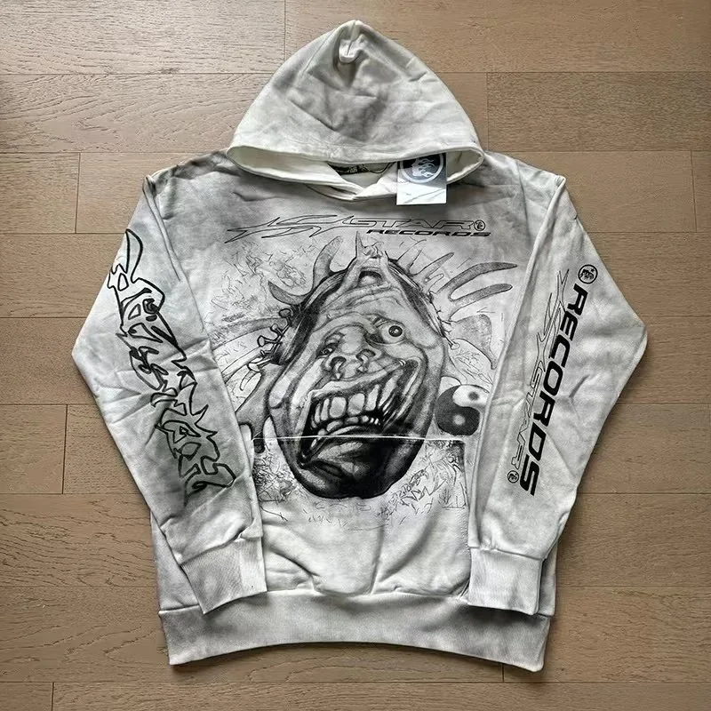 Washed Distressed Hoodie — Photo 10