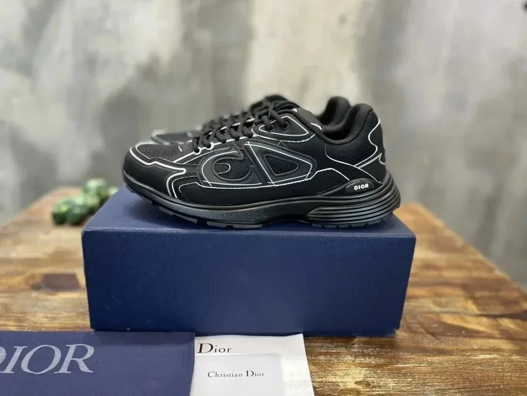 Dior B30 Grey Mesh Trainers — Photo 5