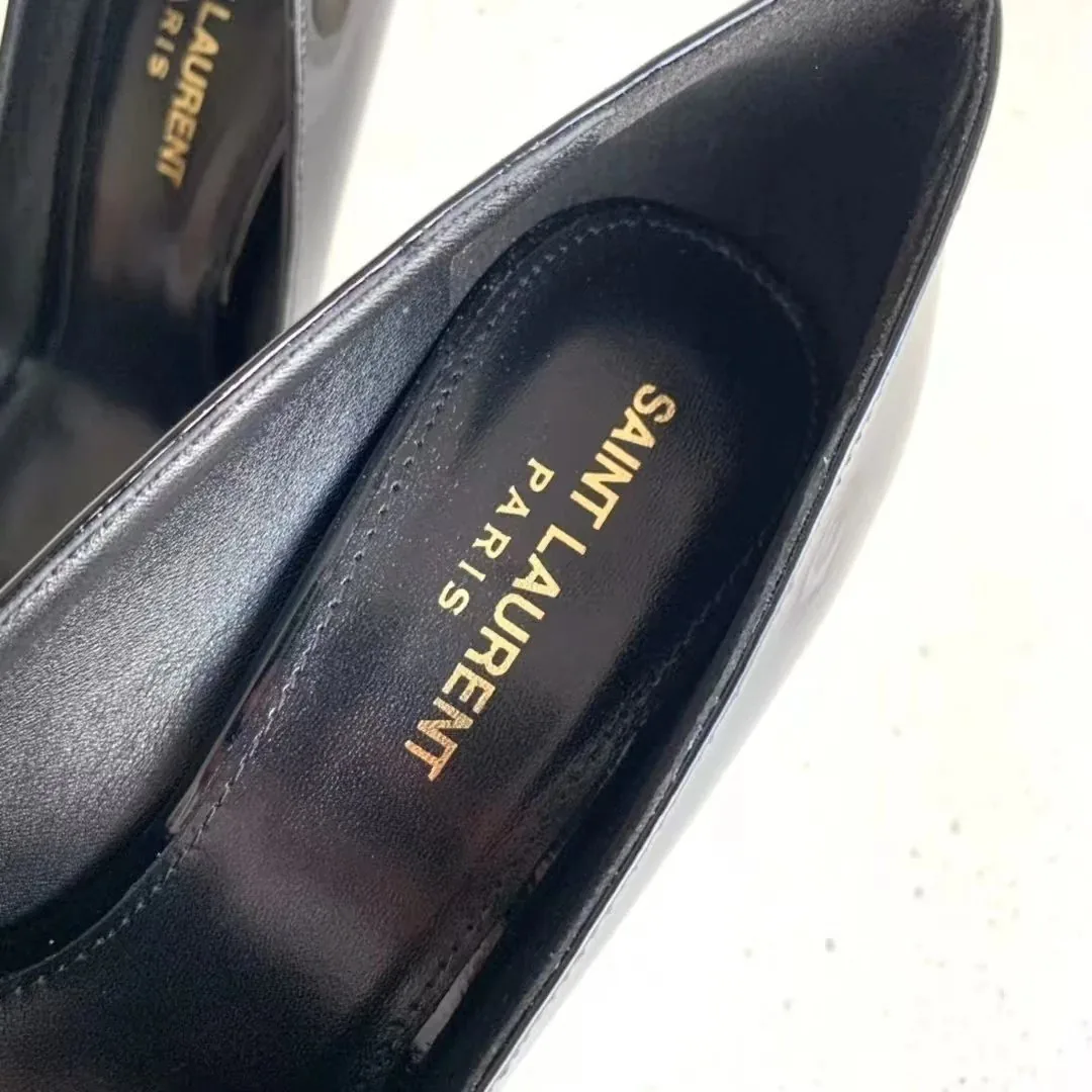 Saint Laurent Opyum White Leather Loafers — Photo 6