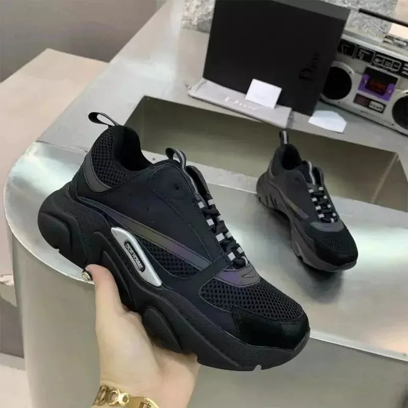 Dior B22 Black White Logo Sneakers — photo 12