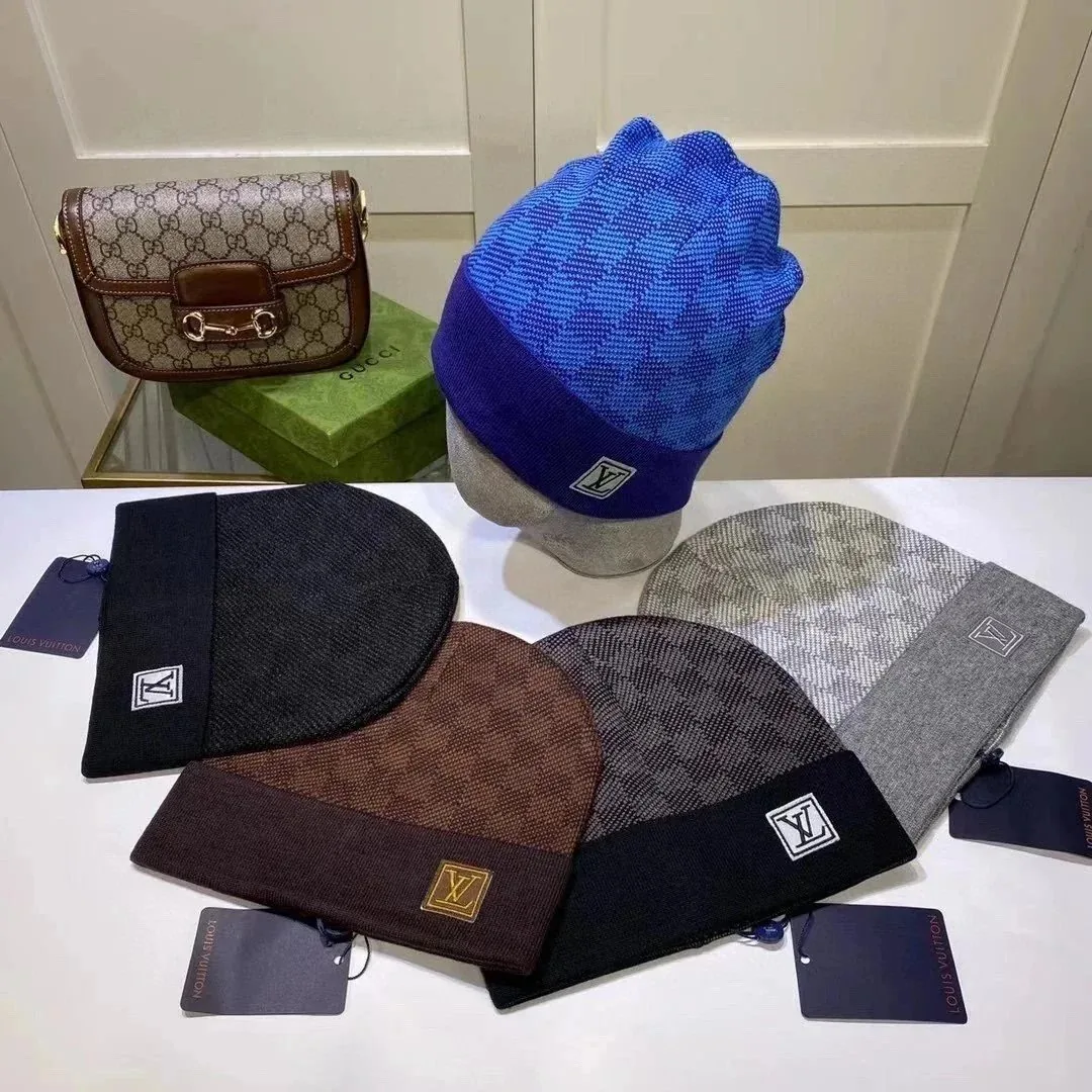 Louis Vuitton Monogram Knit Beanie Collection