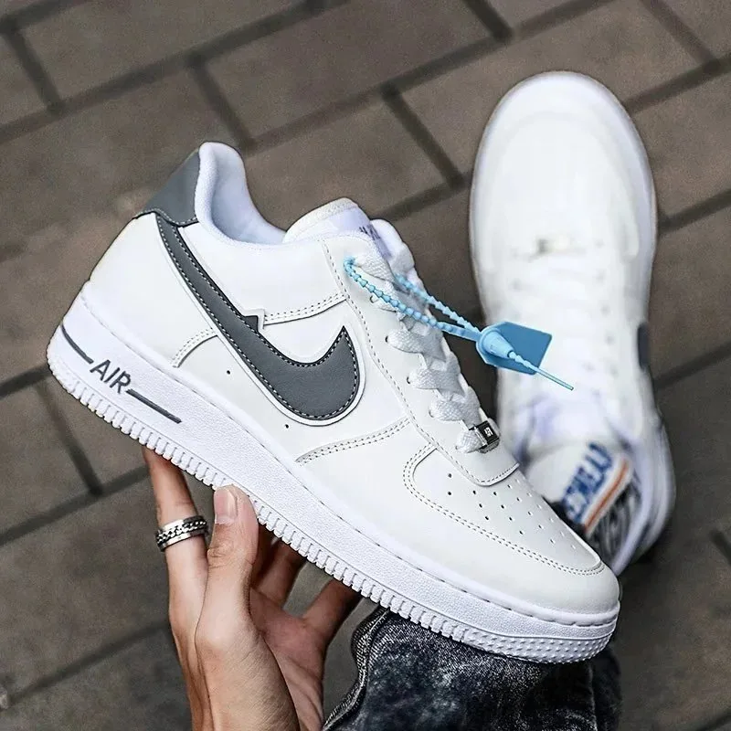 Nike Air Force 1 New White Lace-Up Sneakers — QC
