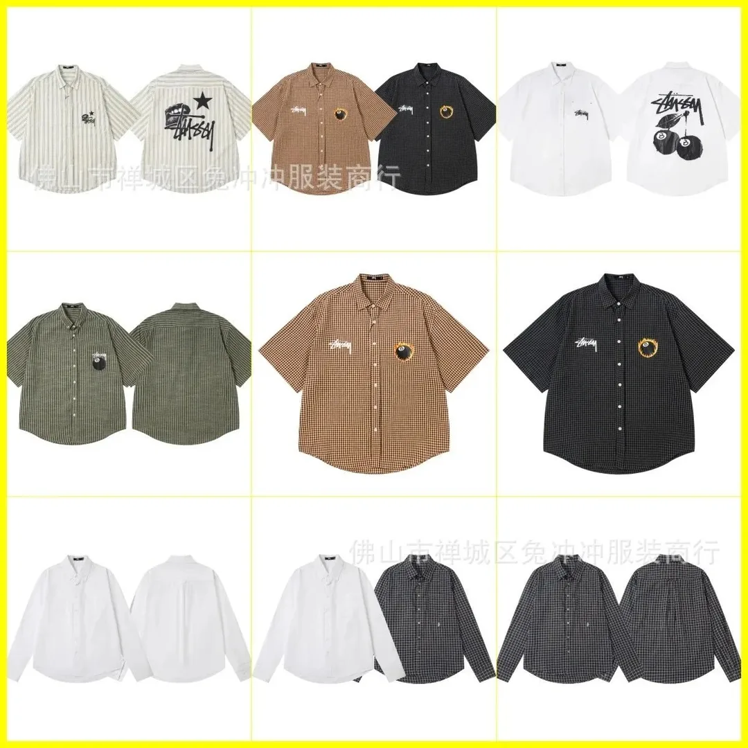 Flame Eight Ball Print Polo Shirt