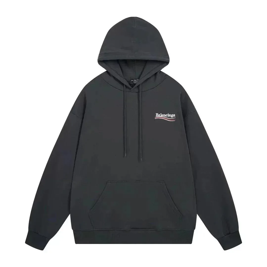 Balenciaga Campaign Logo White Hoodie — Photo 4