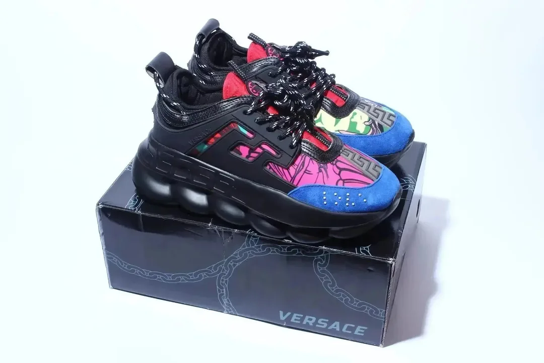 Versace Chain Reaction Black Trainers — Photo 13