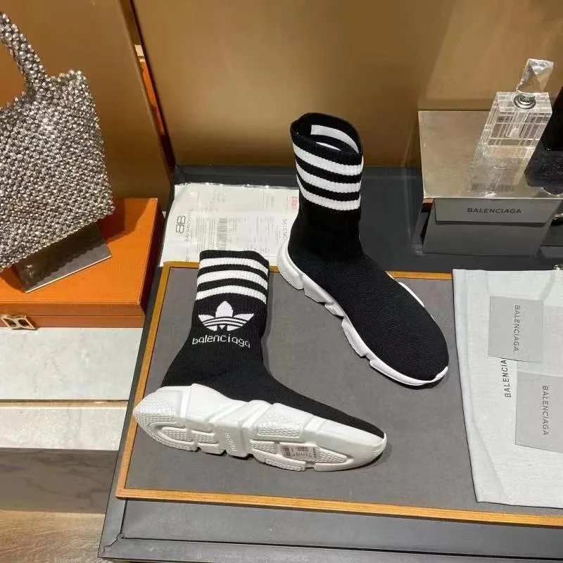 Balenciaga Speed Trainer White Stripe BGA 922 Sneakers — QC