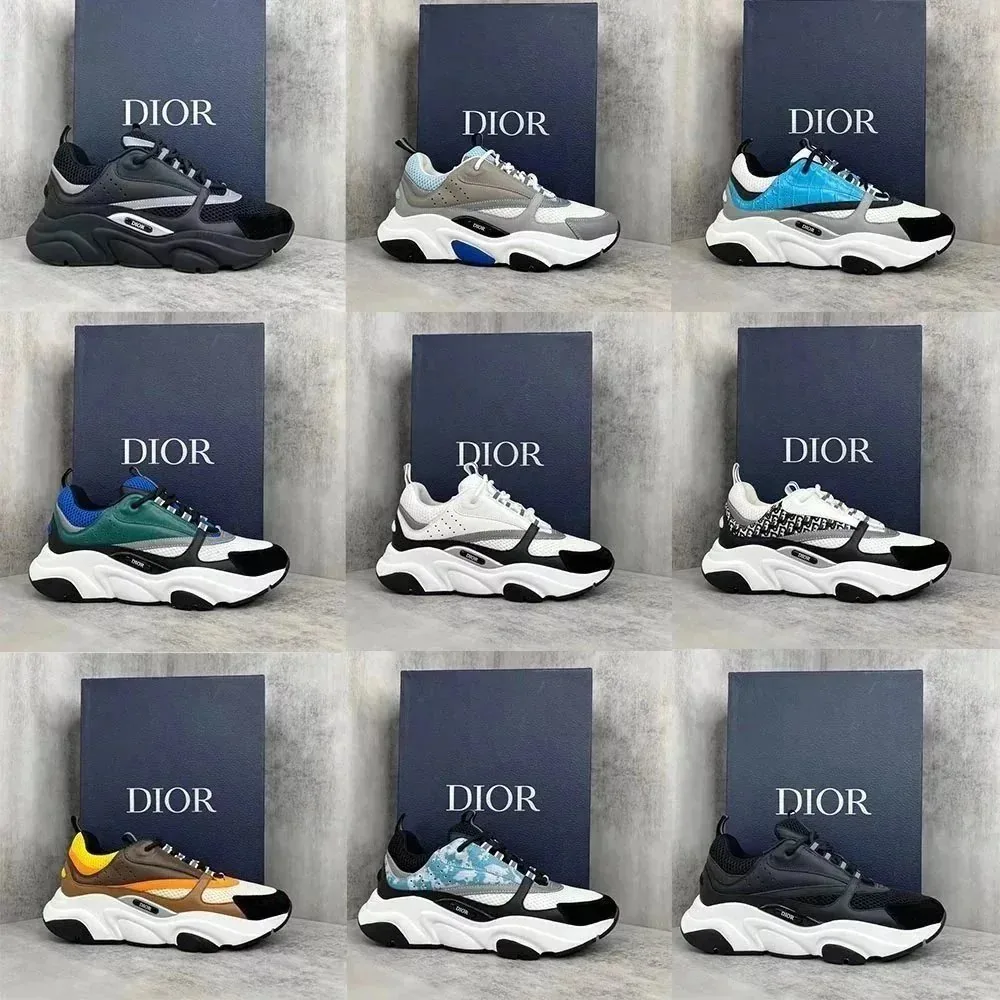 Dior B22 Navy Trainers