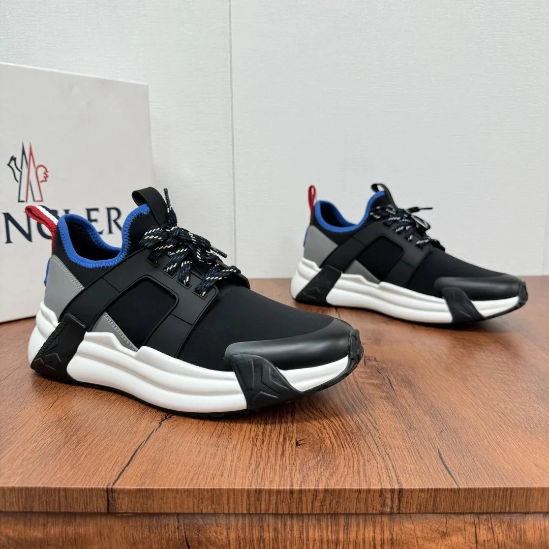 Moncler Black Lightweight Mesh Runners — QC