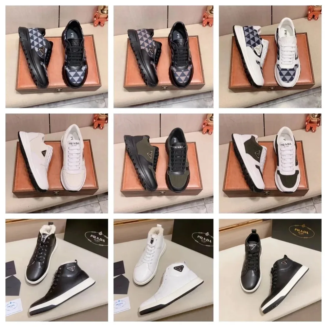 Prada Downtown Black Low-Top Trainers