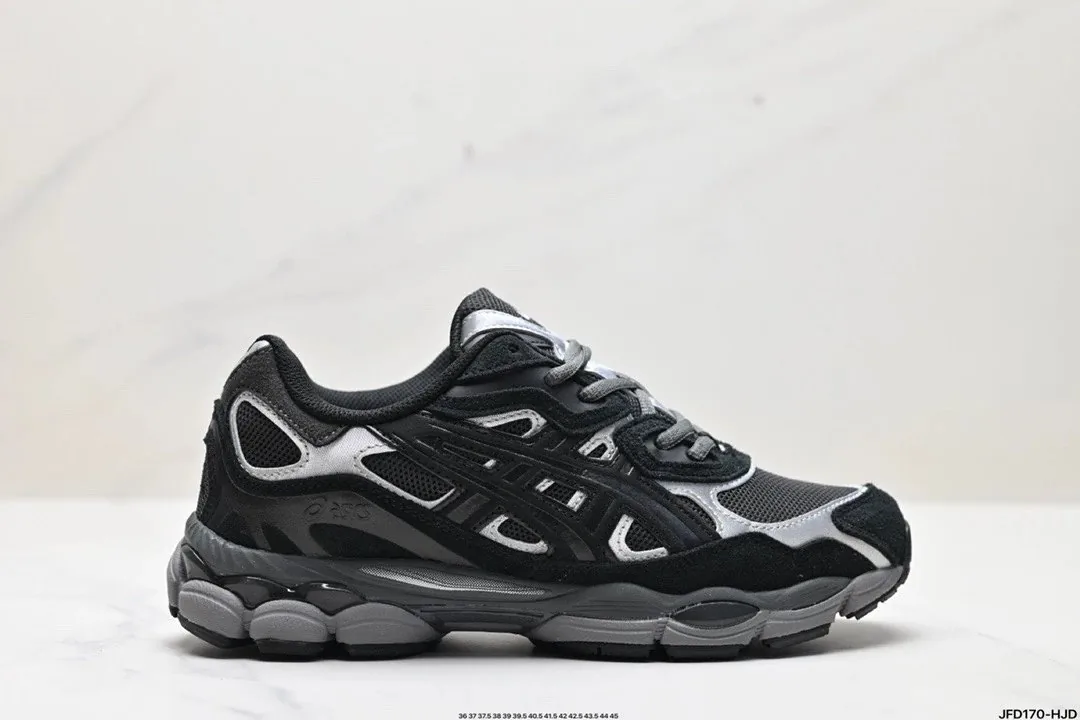 Asics Gel-Kayano 14 Black Athletic Trainers — Photo 11