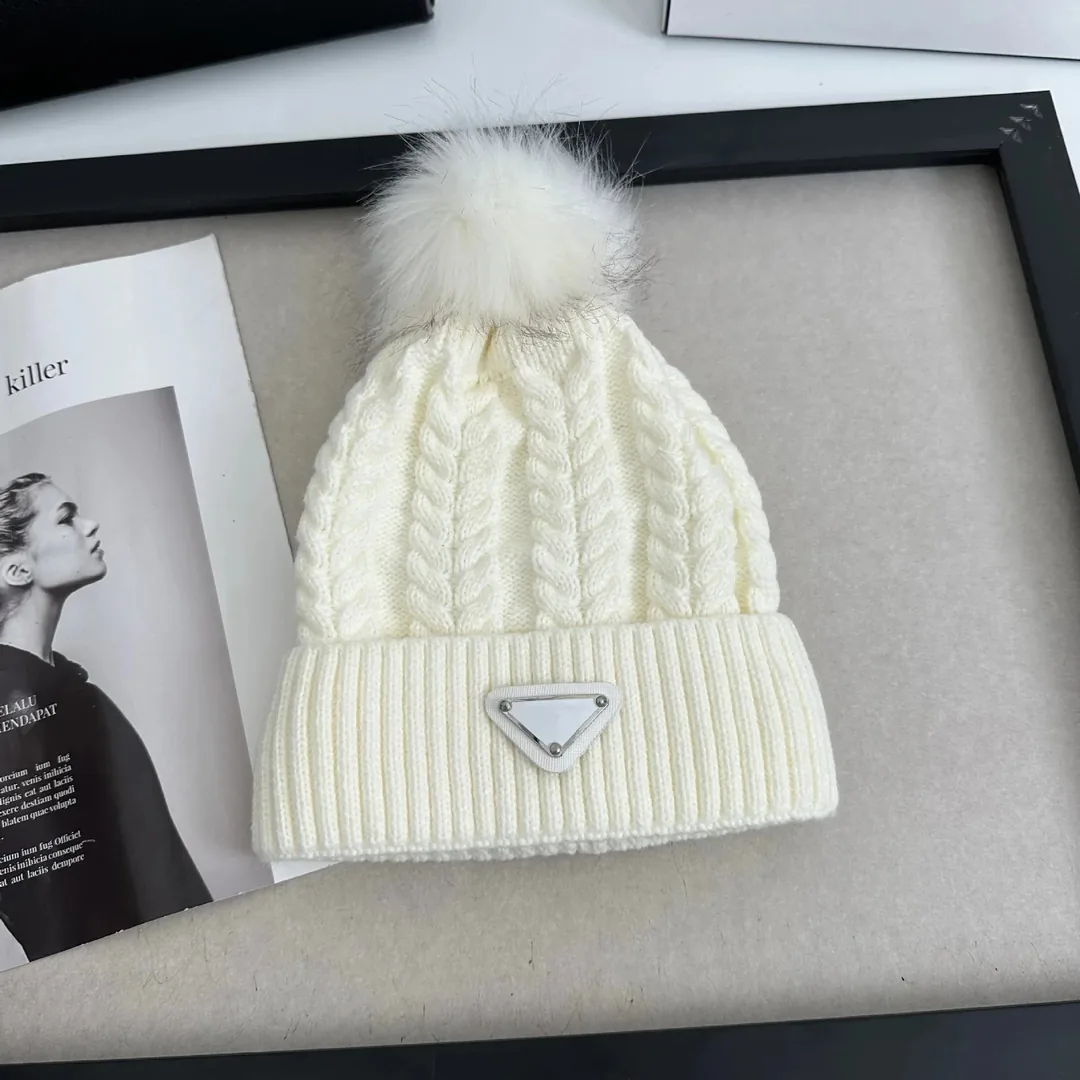 Chanel Logo Pom Pom Knit Beanie Collection — QC