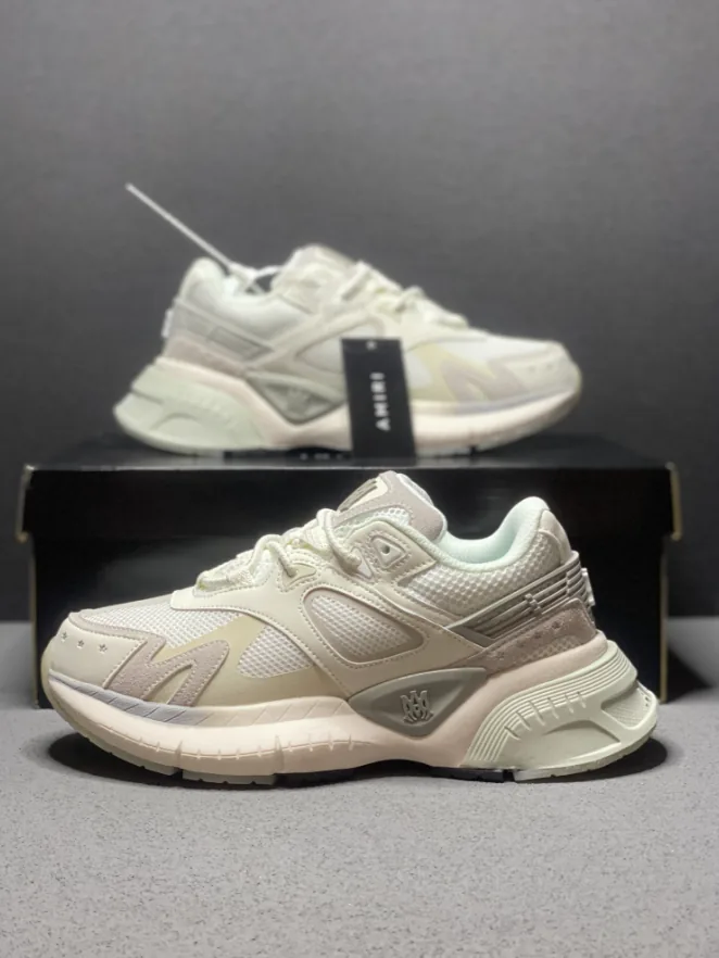 New Balance NB 9060 White Grey Lace-Up Trainers — Photo 11