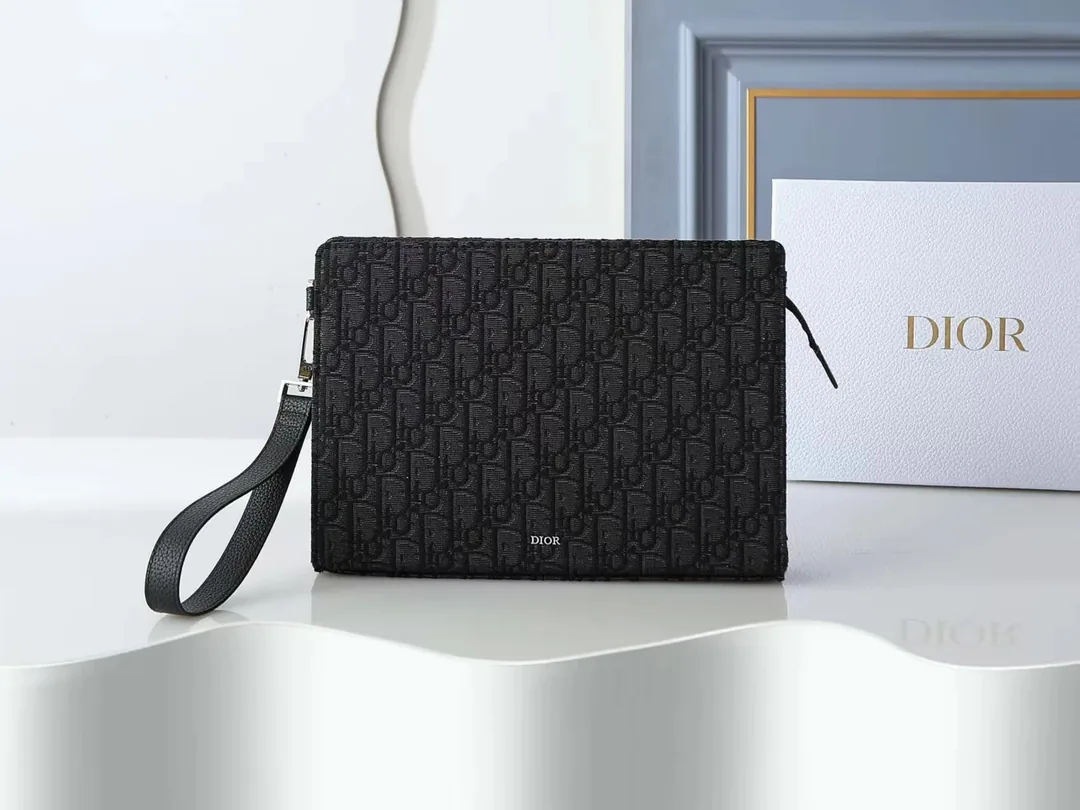 Dior Oblique Jacquard Clutch Bag