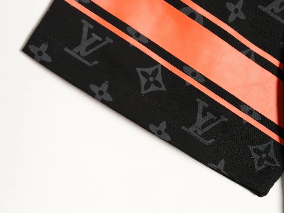 Orange Letter Print T-Shirt — QC
