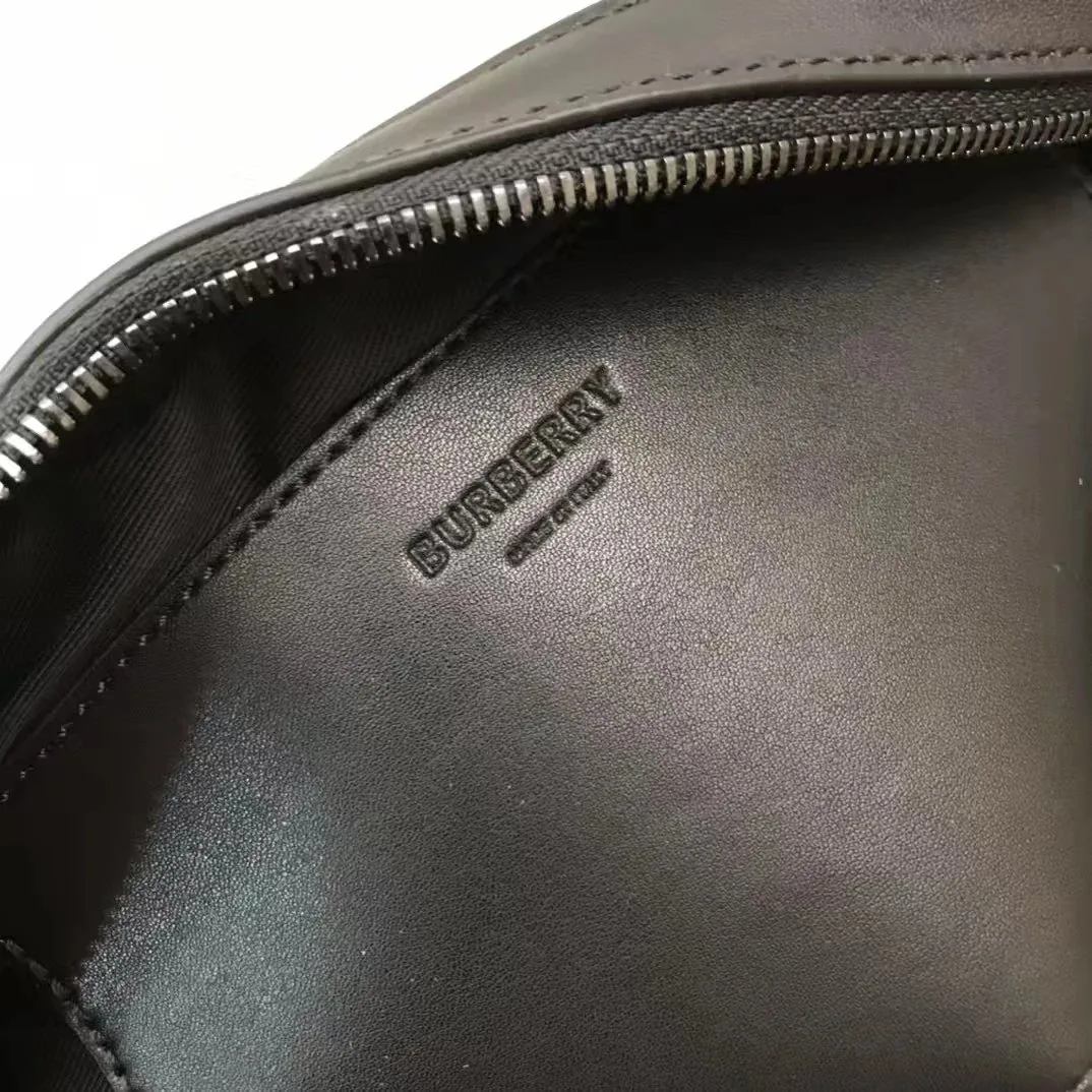 Burberry Check Leather Messenger Bag — Photo 15