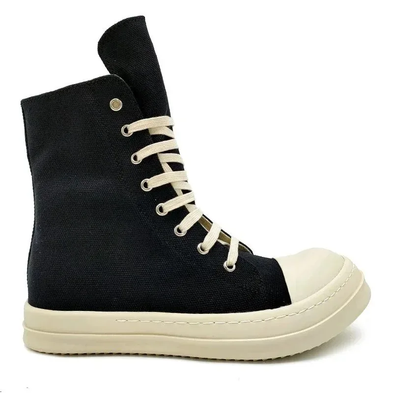 Rick Owens DRKSHDW Ramones High Beige Top Trainers — photo 6