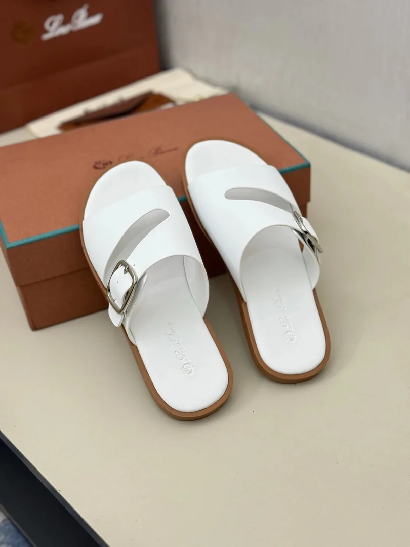 Leather Slide Sandals — QC