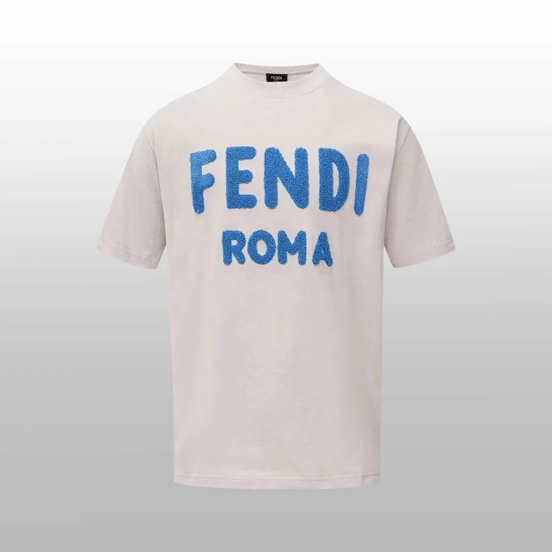 Fendi FF Monogram Print T-Shirt — Photo 14