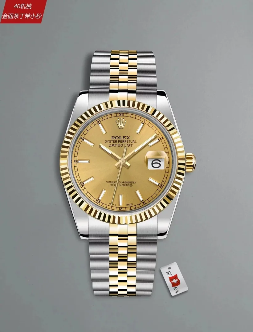 Rolex Datejust Rose Gold Diamond Bezel Watch — Photo 3