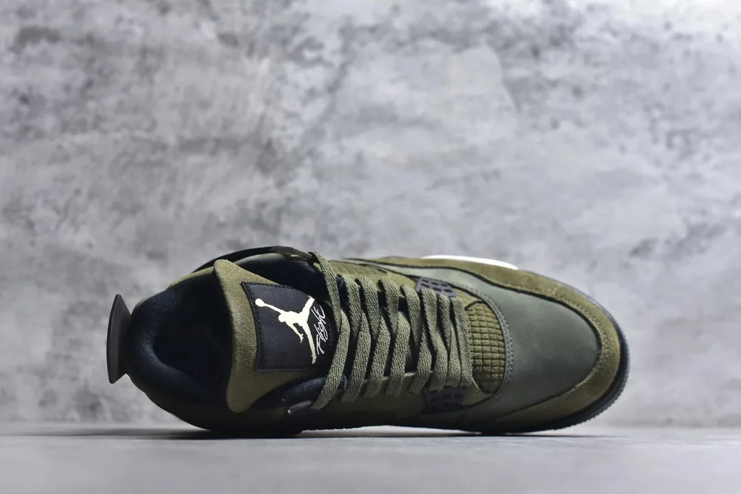 Air Jordan 4 Olive Canvas — Photo 3